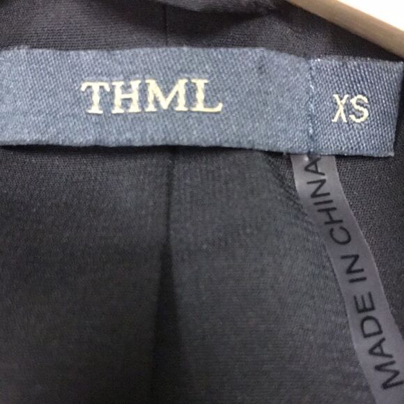 THML.  Black Jacket with knit sleeves.  Size XS - Picture 7 of 7